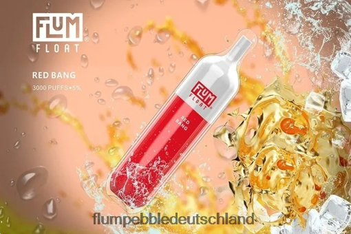 JD4B67 Flum Pebble Near Me FLUM FLOAT 3000 Züge roter Knall