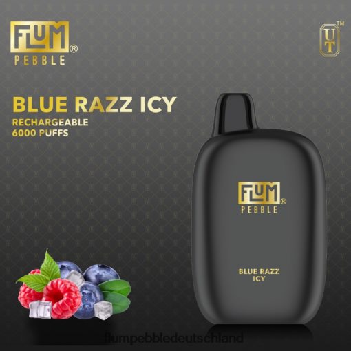 JD4B14 Flum Float Germany FLUM PEBBLES 6000 Züge blaues Razz eisig