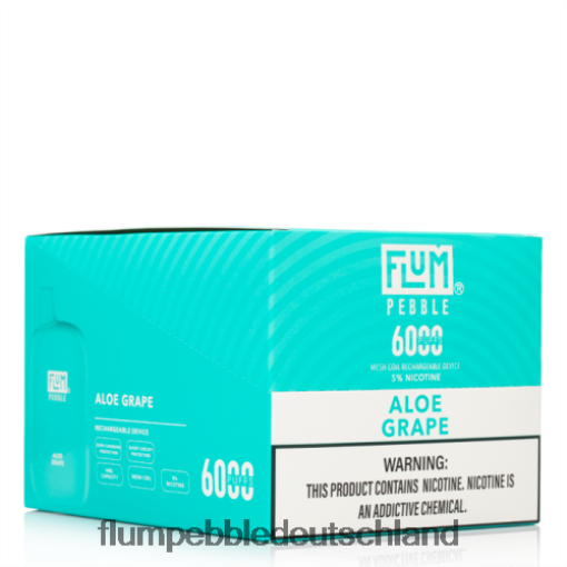 JD4B3 Flum Pebble Deutschland FLUM PEBBLES 6000 Züge 10 Packungen Aloe-Traube