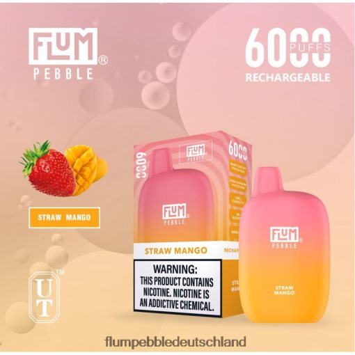 JD4B68 Flum Pebble Best Flavor FLUM PEBBLES 6000 Züge Strohmango