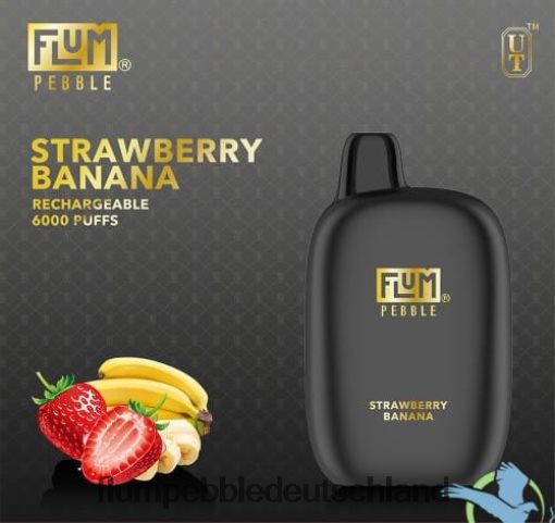 JD4B70 Flum Pebble Vape Price FLUM PEBBLES 6000 Züge Erdbeere Banane