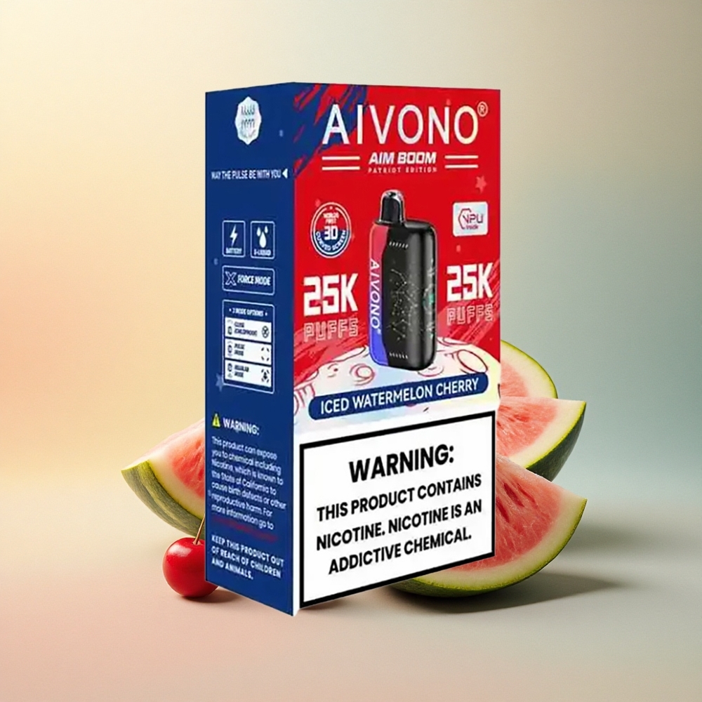 Aivono Aim Boom 25000 Gekühlte Wassermelone-Kirsche mit 650mAh