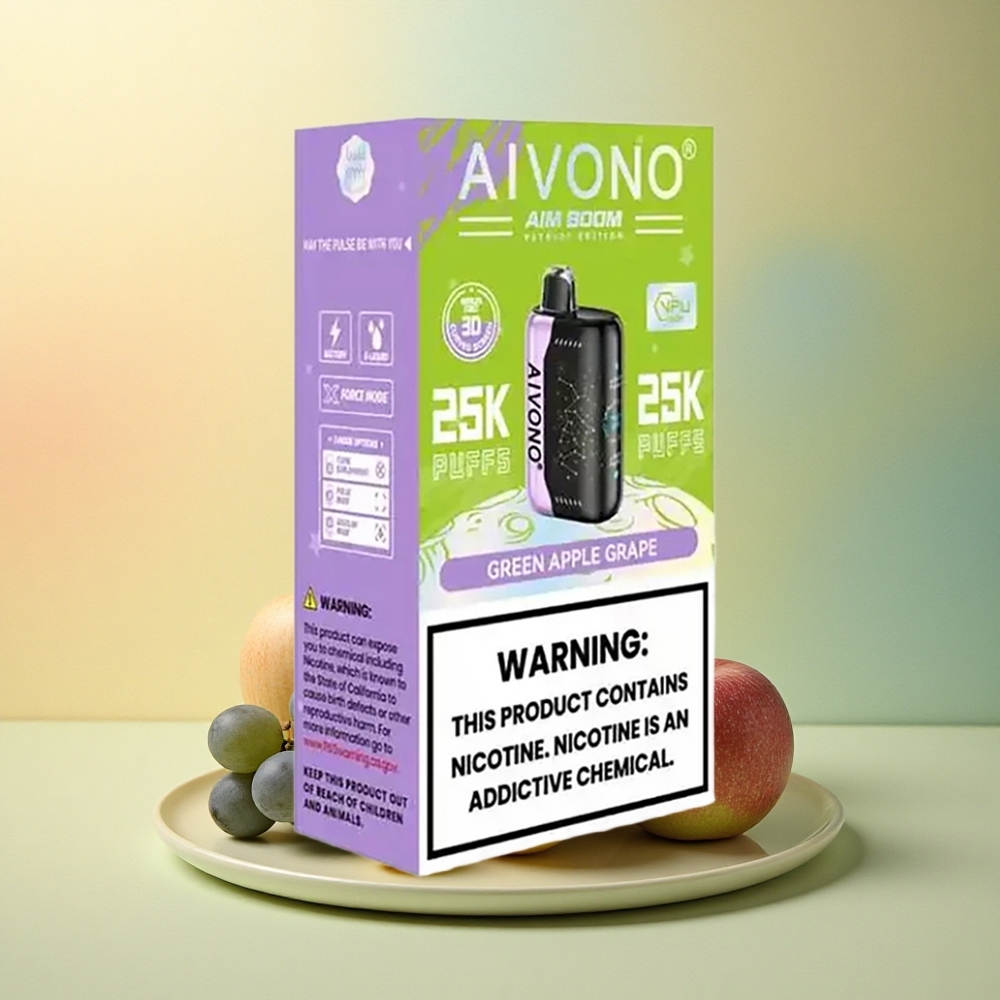 Aivono Aim Boom 25000 Grünapfel-Traube 650mAh 0% Nikotin