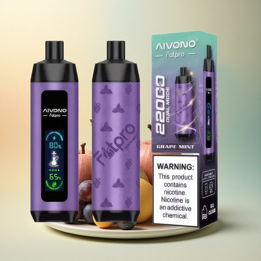 Aivono Aim Fatpro 22000 Traubenminze 5% Nikotin 600mAh 28ml