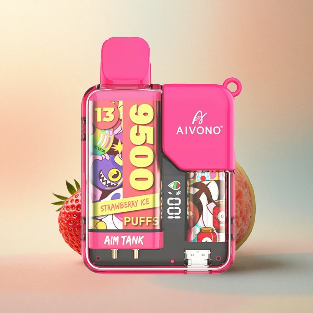Aivono Aim Tank 9500 Erdbeereis 18ml 650mAh